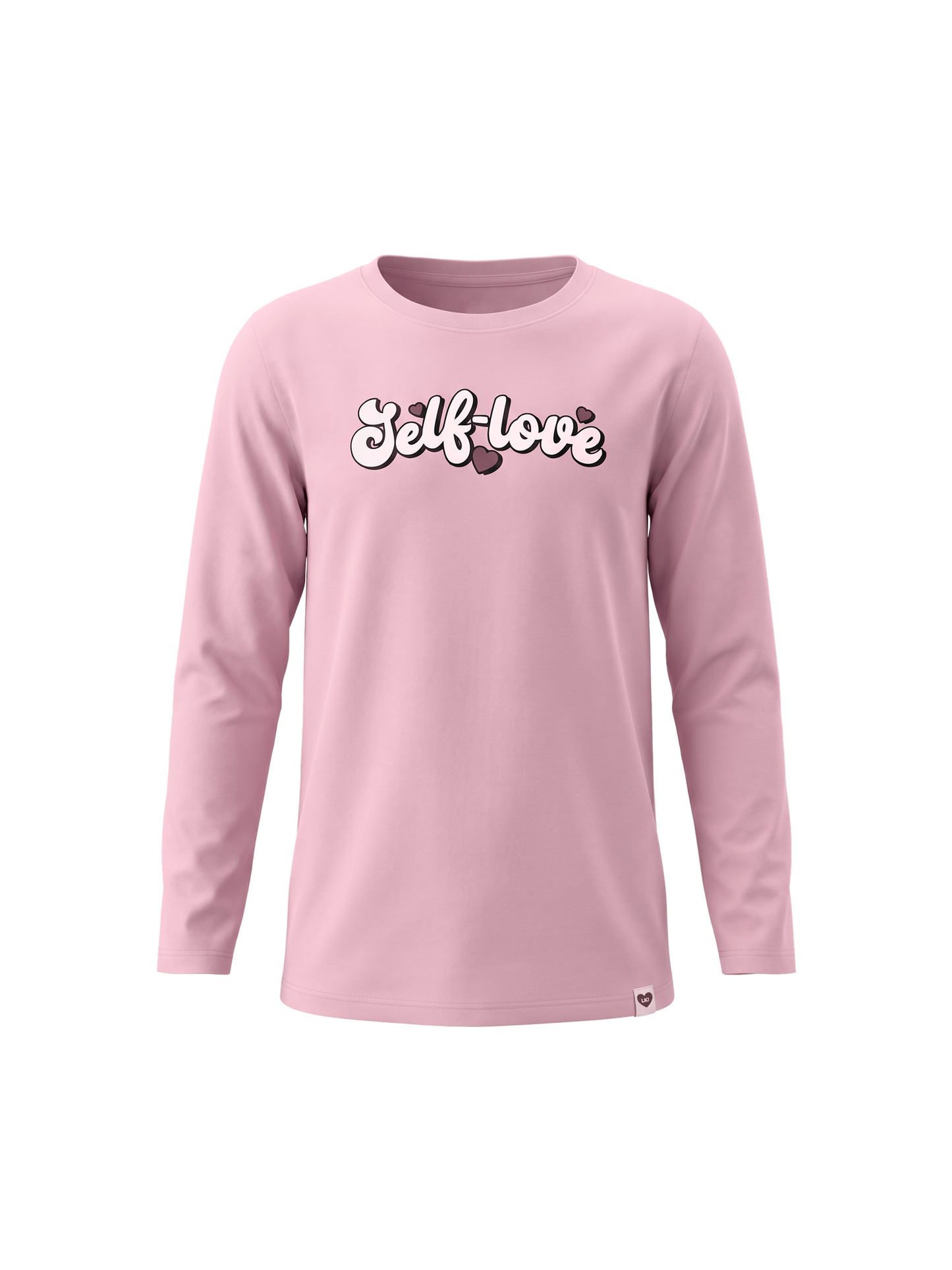 Pink Self Love | Dívčí tričko s dlouhými rukávy