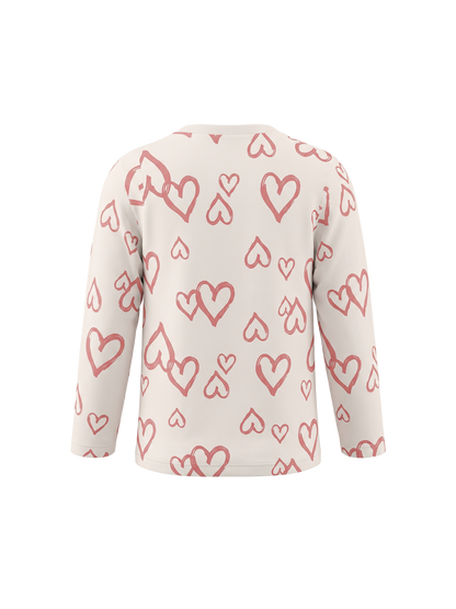 White Hearts Club | Dívčí tričko s dlouhými rukávy - klasický střih