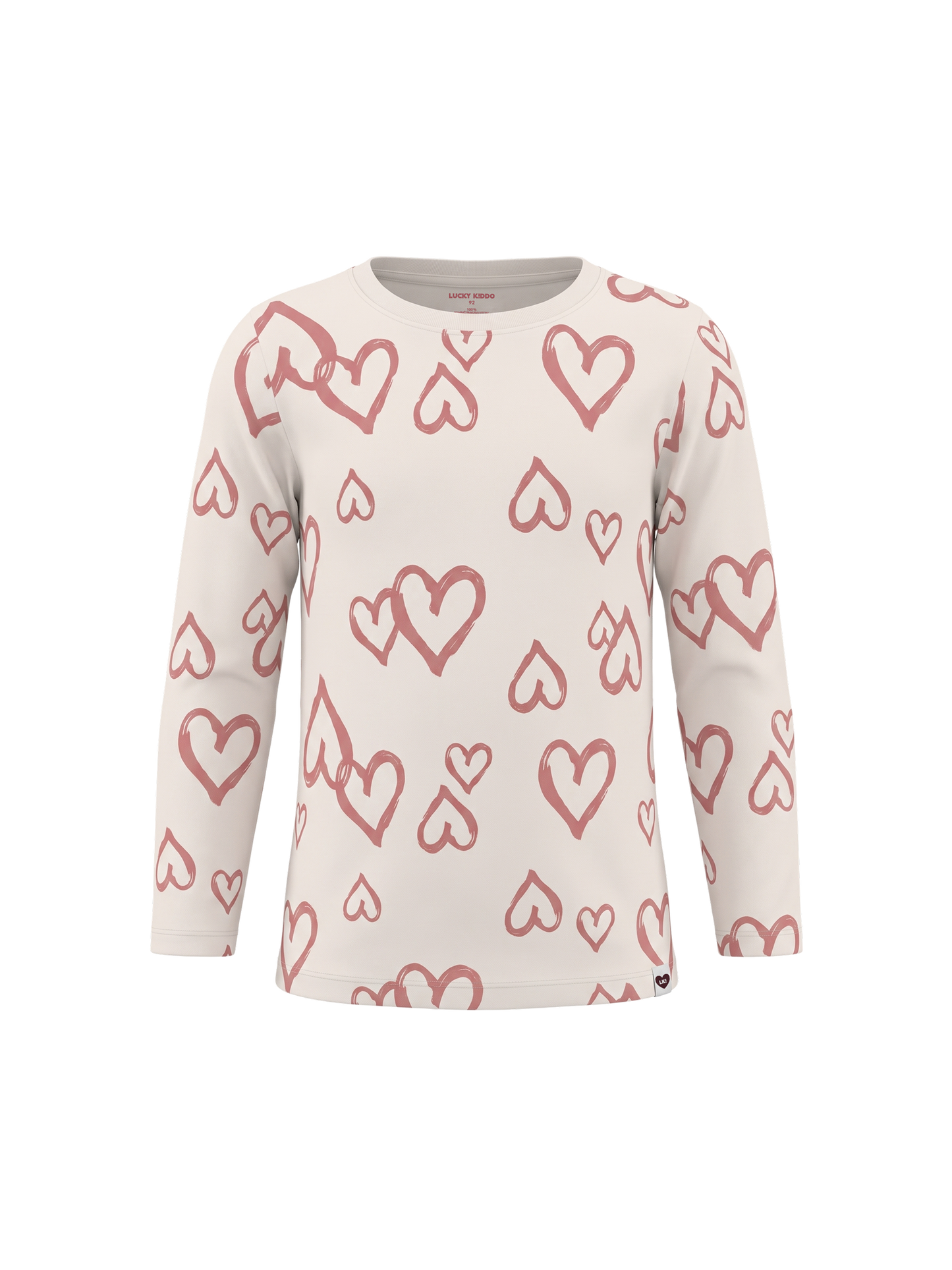 White Hearts Club | Dívčí tričko s dlouhými rukávy - klasický střih