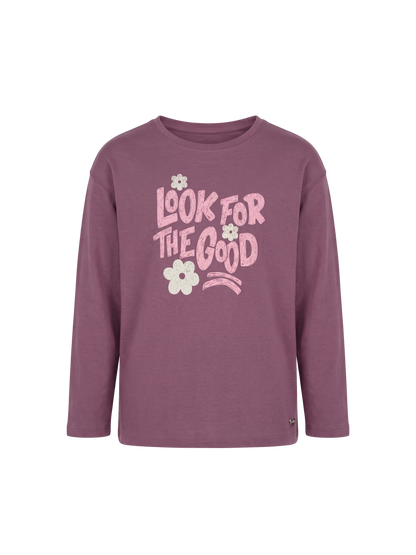 Look For Good | Dívčí tričko s dlouhým rukávem - volný střih