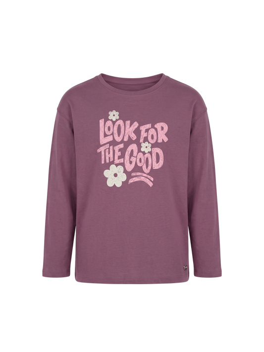 Look For Good | Dívčí tričko s dlouhým rukávem - volný střih