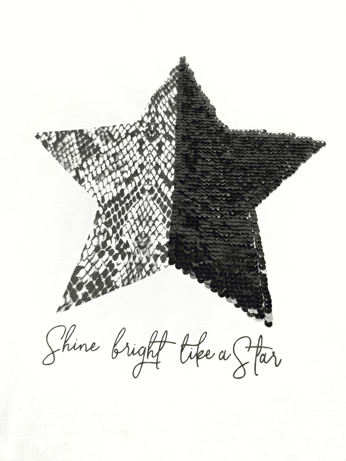 Shine Star | Dívčí tričko s dlouhým rukávem - klasický střih