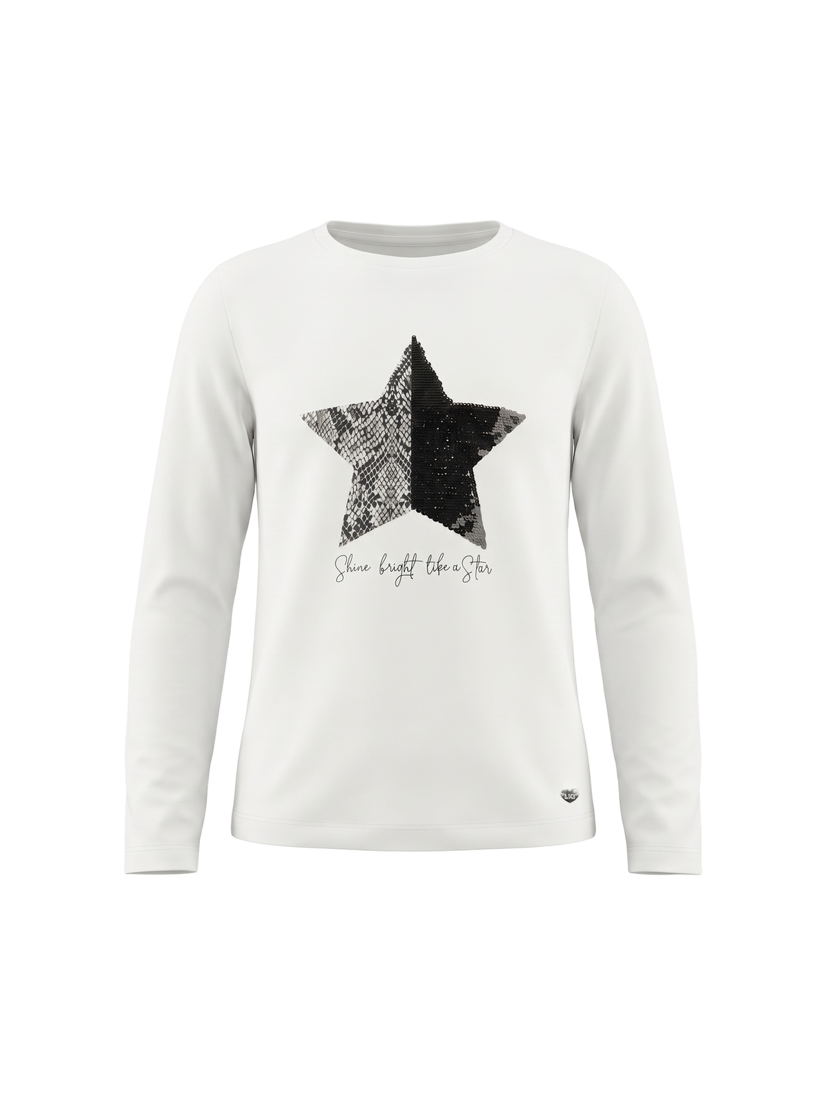 Shine Star | Dívčí tričko s dlouhým rukávem - klasický střih