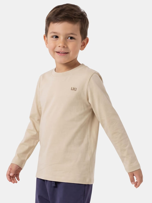 LK Beige | Chlapecké tričko s dlouhým rukávem