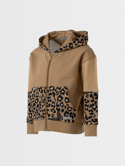 Wild Beige | Mikina s kapucí