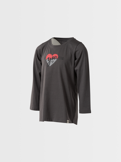 Beautiful Heart | Dívčí tunika s dlouhými rukávy