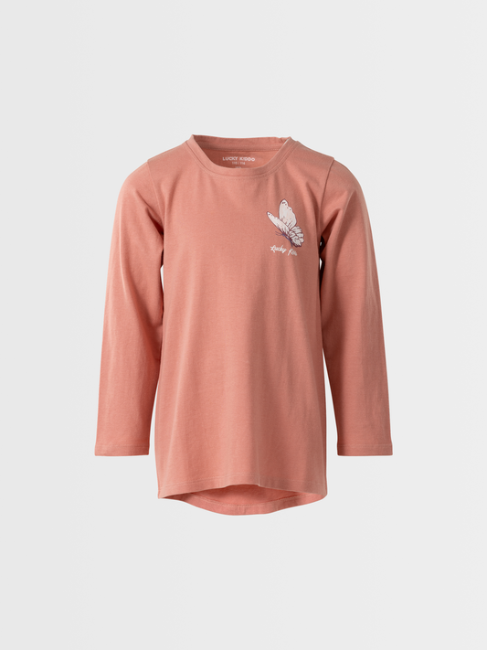 Rosette Butterfly | Dívčí tunika s dlouhými rukávy