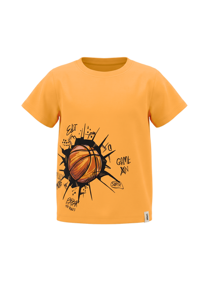 Orange Basketball | Chlapecké tričko s krátkými rukávy - klasický střih