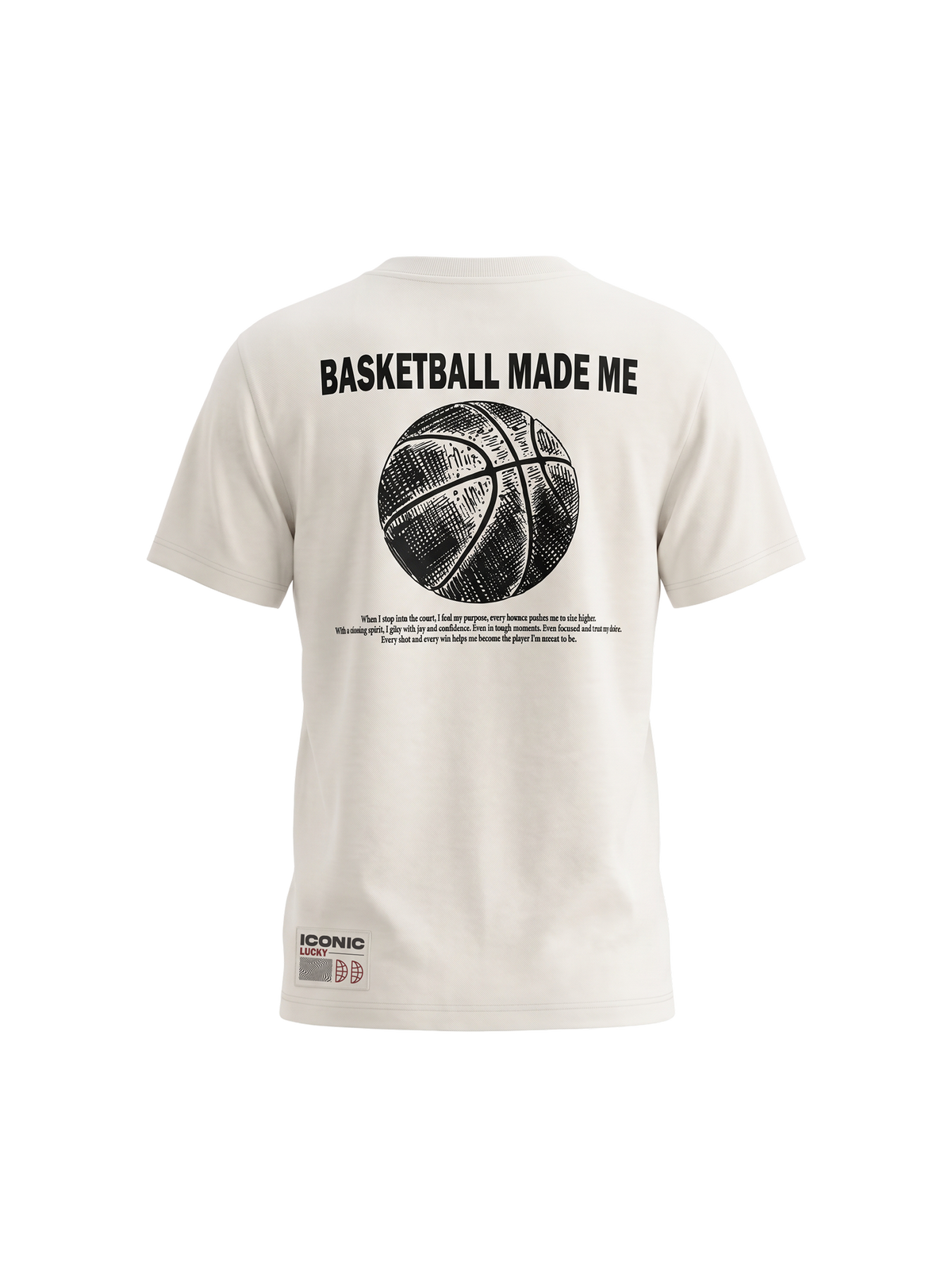 Basketball Made Me | Chlapecké tričko s krátkým rukávem - volný střih