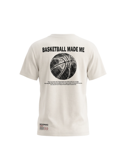 Basketball Made Me | Chlapecké tričko s krátkým rukávem - volný střih