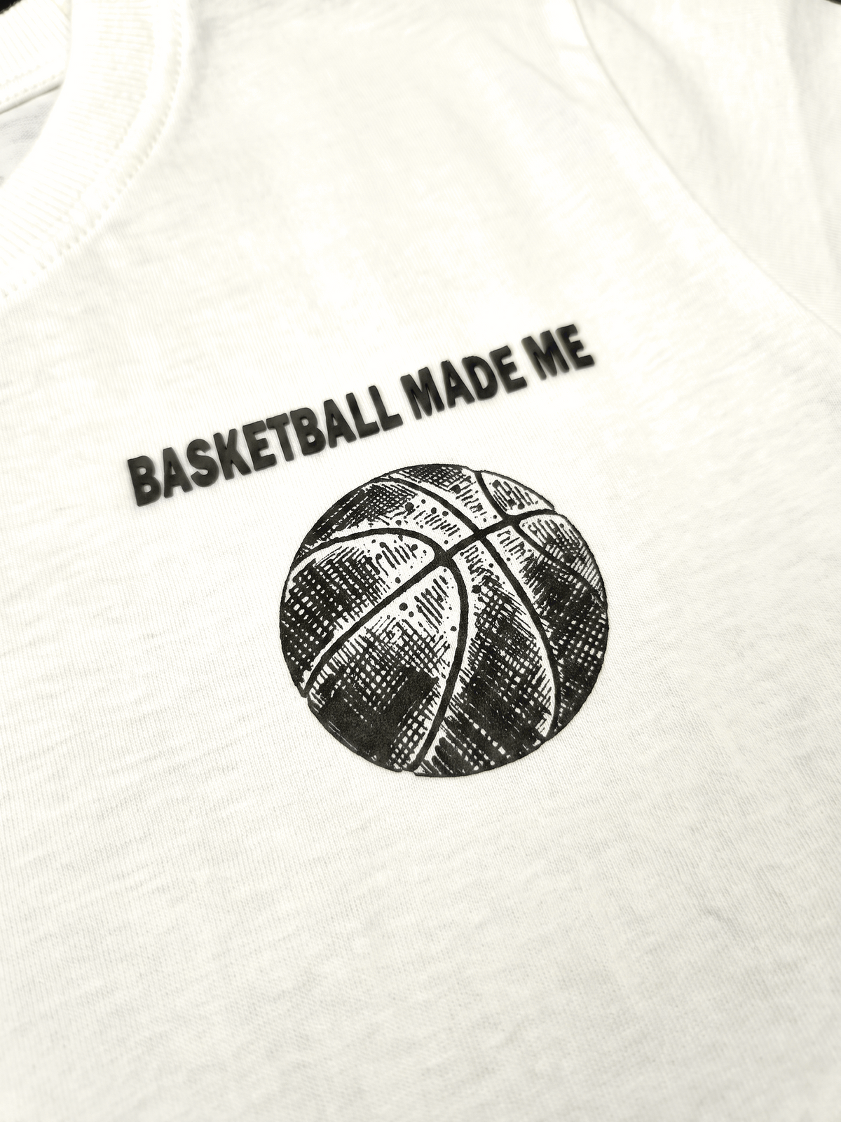 Basketball Made Me | Chlapecké tričko s krátkým rukávem - volný střih