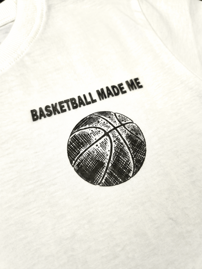 Basketball Made Me | Chlapecké tričko s krátkým rukávem - volný střih