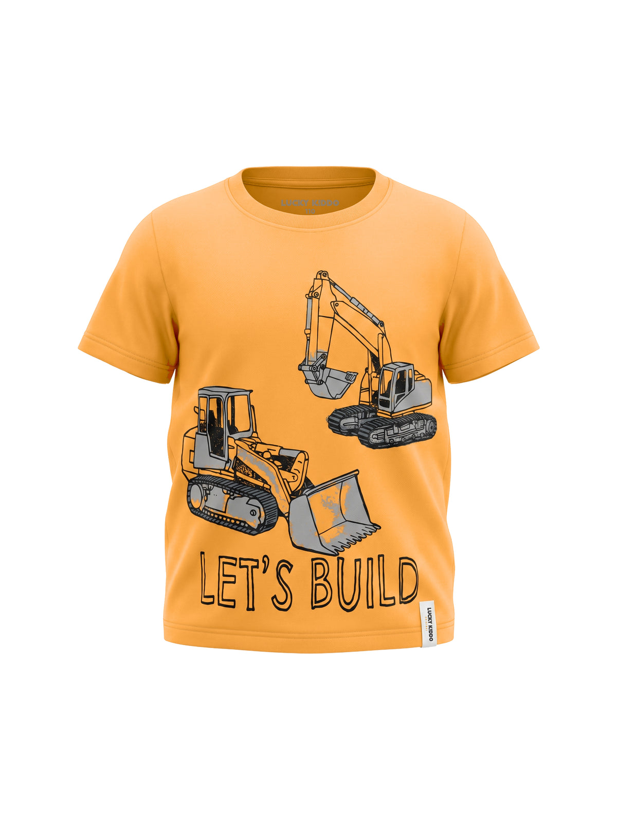 Orange Build | Chlapecké tričko s krátkými rukávy - klasický střih
