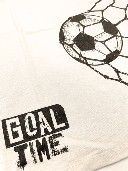 Cream Goal Time | Chlapecké tričko s krátkými rukávy - klasický střih