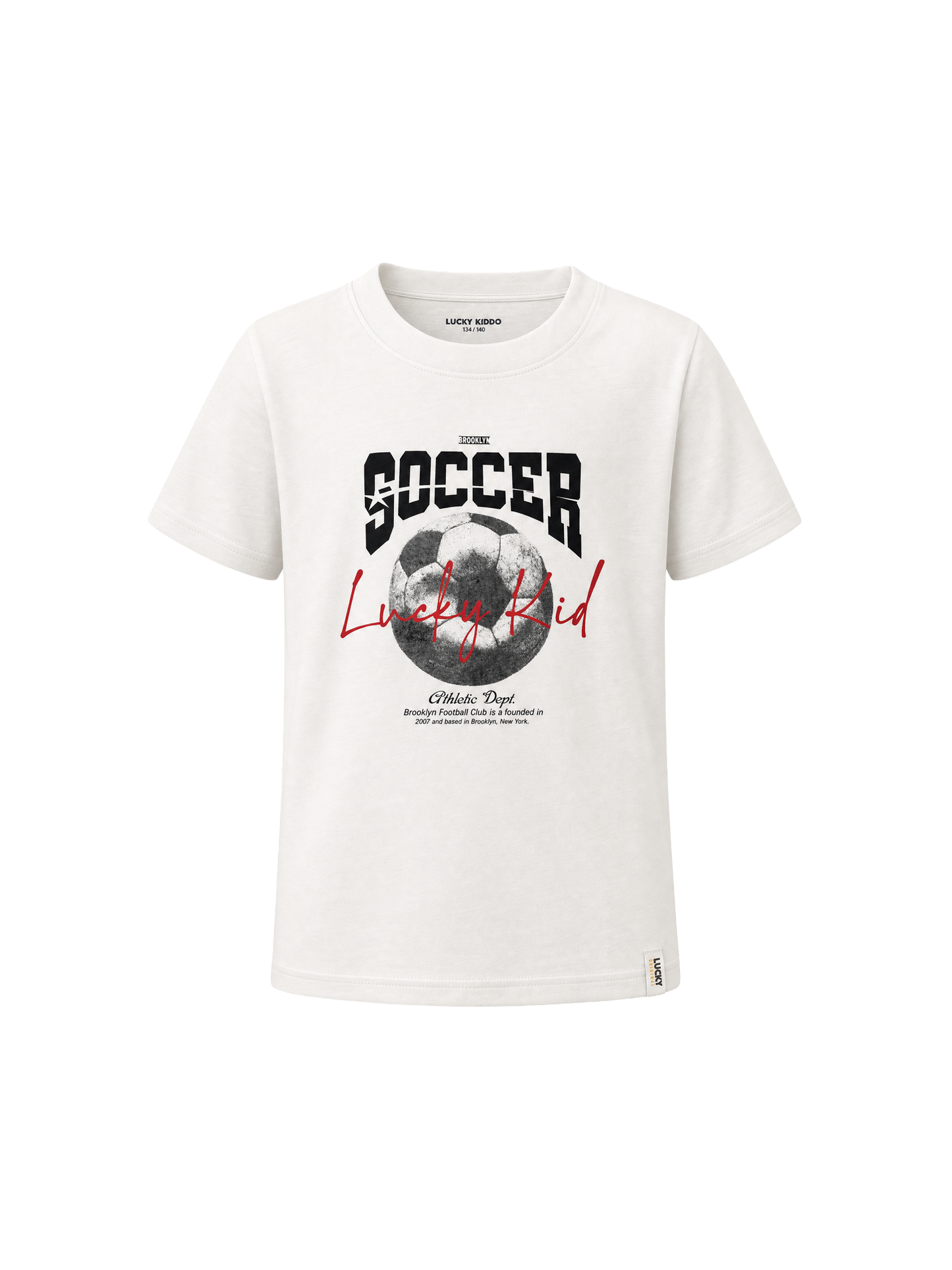 White Soccer | Chlapecké tričko s krátkými rukávy - klasický střih