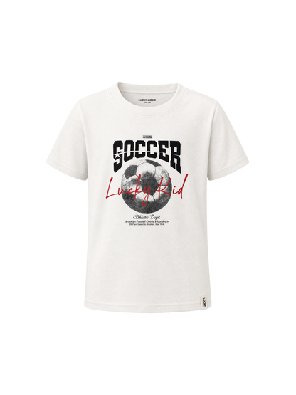 White Soccer | Chlapecké tričko s krátkými rukávy - klasický střih