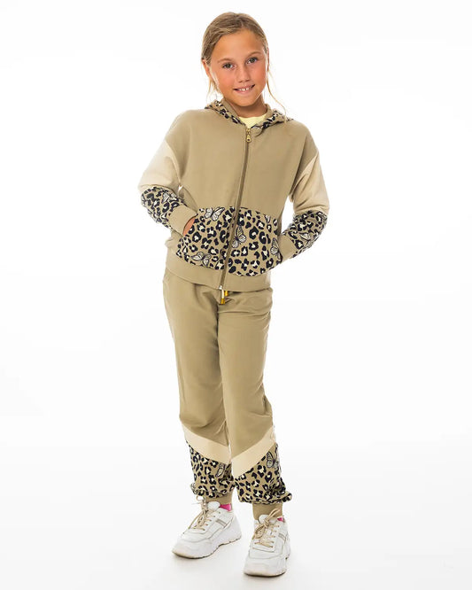 Dívčí tepláky Leopard