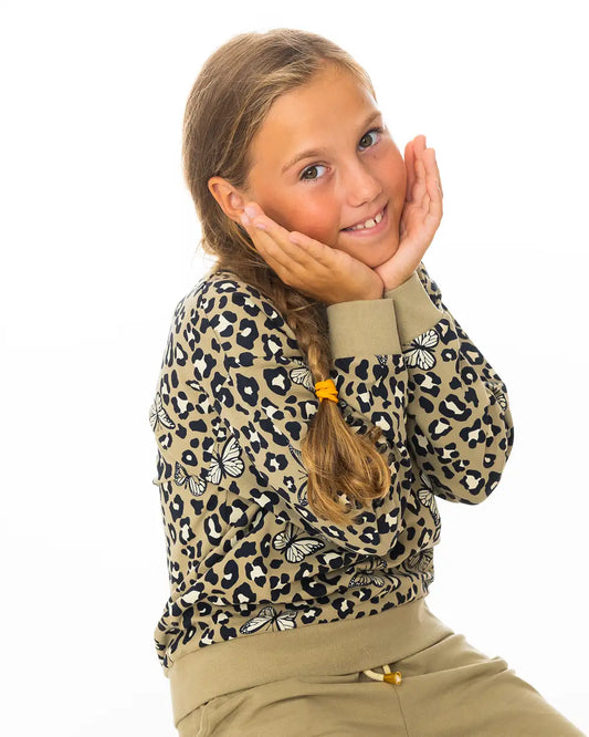 Dívčí Svetr Leopard