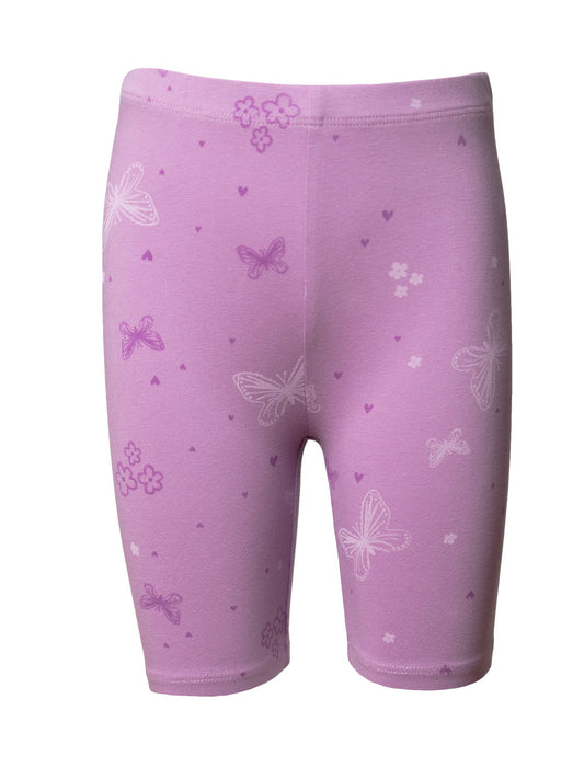 Dívčí krátké legíny Violet Butterfly