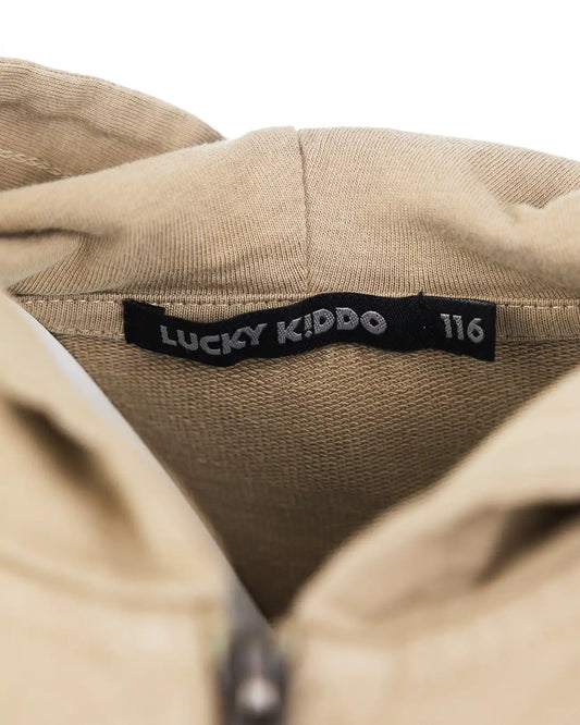 Chlapecká mikina na zip Brown
