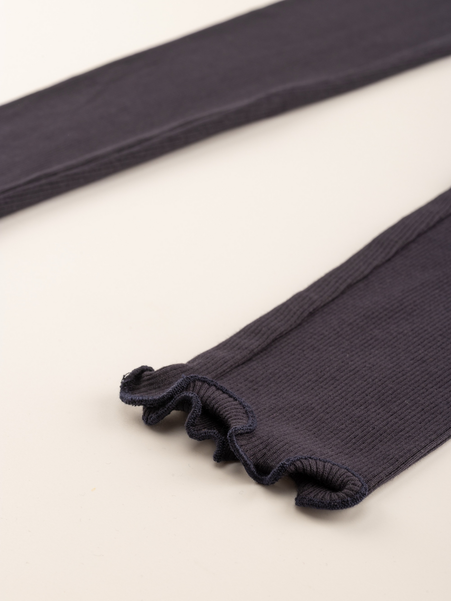 Galaxy Black | Dívčí legíny z rebrasto strukturo