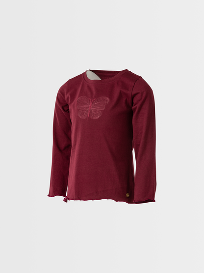 Butterfly Joy | Dívčí triko s dlouhými rukávy