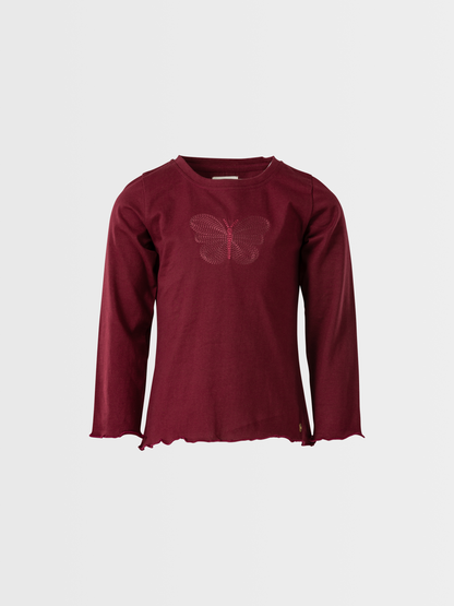 Butterfly Joy | Dívčí triko s dlouhými rukávy