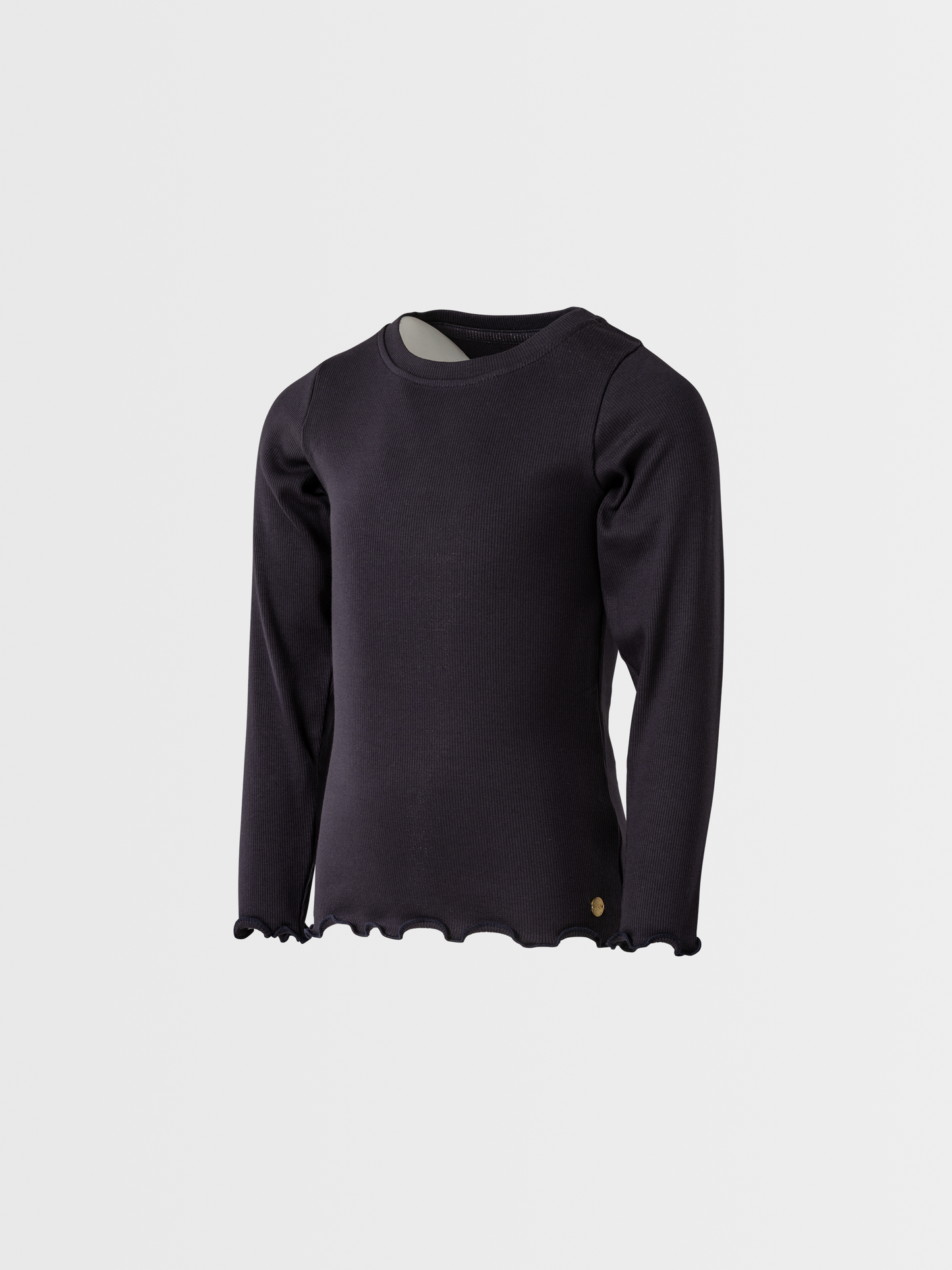 Galaxy Black | Dívčí triko s dlouhými rukávy in rebrasto strukturo