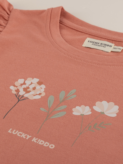 Flower Garden | Dívčí triko s dlouhými rukávy