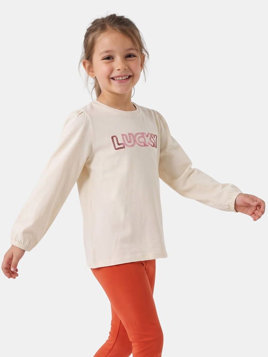 Lucky Elegance | Dívčí tričko s dlouhým rukávem
