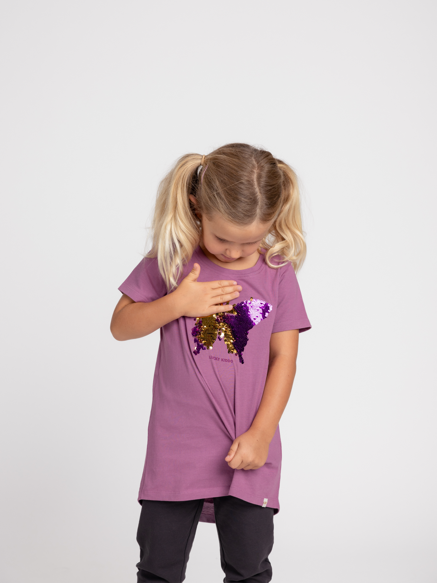 Butterfly Magic | Dívčí tunika s krátkými rukávy