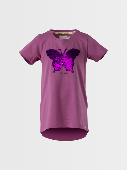 Butterfly Magic | Dívčí tunika s krátkými rukávy