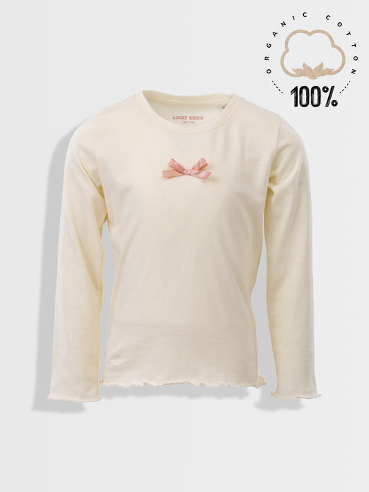 Organické Tričko vanilkový led