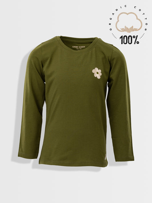 Organické Tričko tmavě zelené