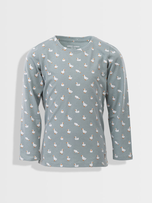 Tričko šedá mlha kachny