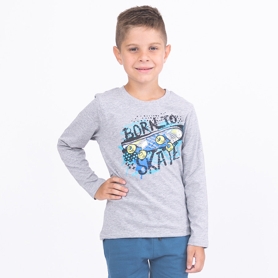 Chlapecké tričko s dlouhým rukávem Born To Skate