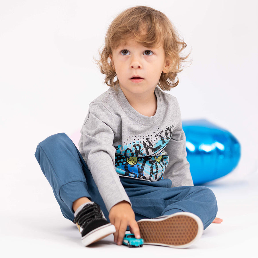 Chlapecké tričko s dlouhým rukávem Born To Skate