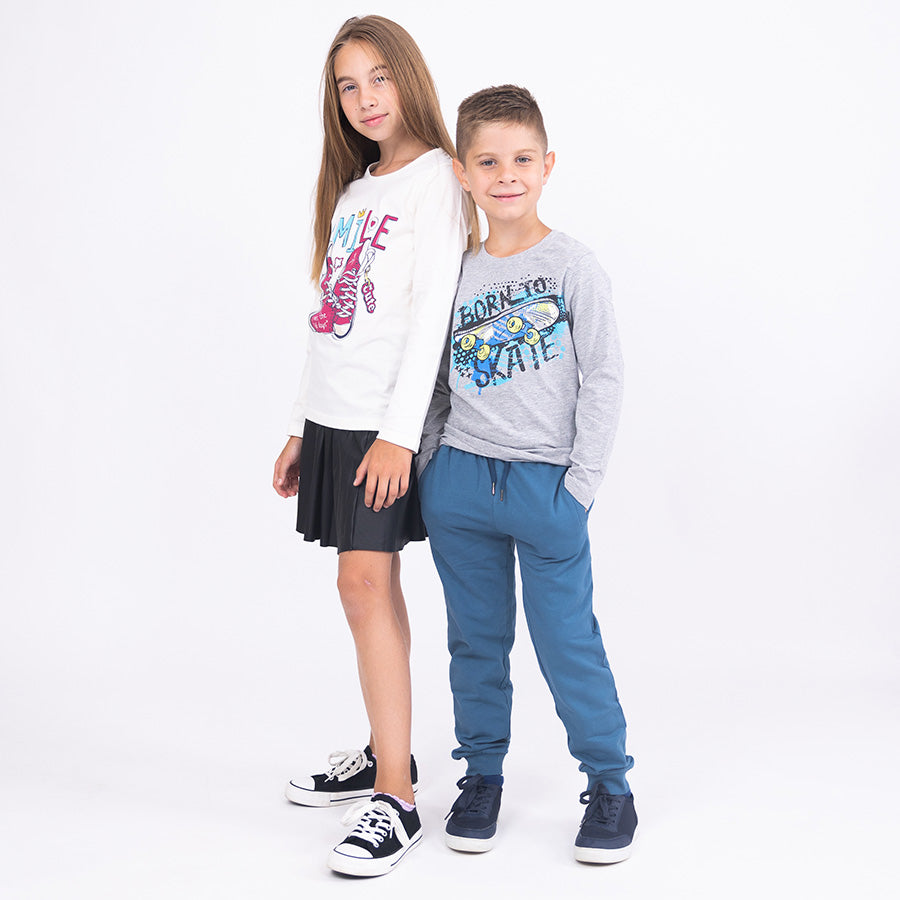 Chlapecké tričko s dlouhým rukávem Born To Skate