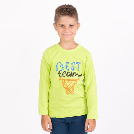 Chlapecké tričko s dlouhým rukávem Best Team